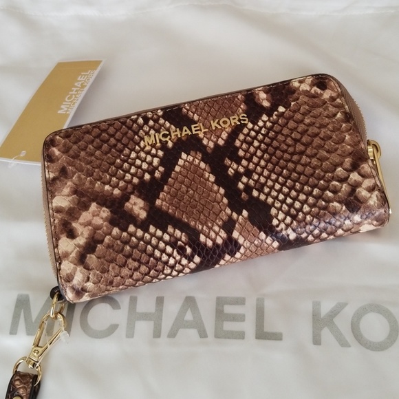 Micheal Kors Jet Set Travel LG Coin & PHN Case - Picture 1 of 8